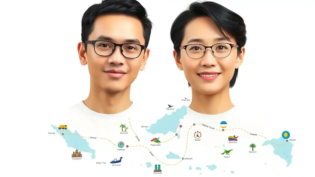 Modern infographic map of Malaysia with clear distinction between Peninsular Malaysia and Borneo, featuring colorful travel icons and weather markers for malaysia travel itinerary planning.