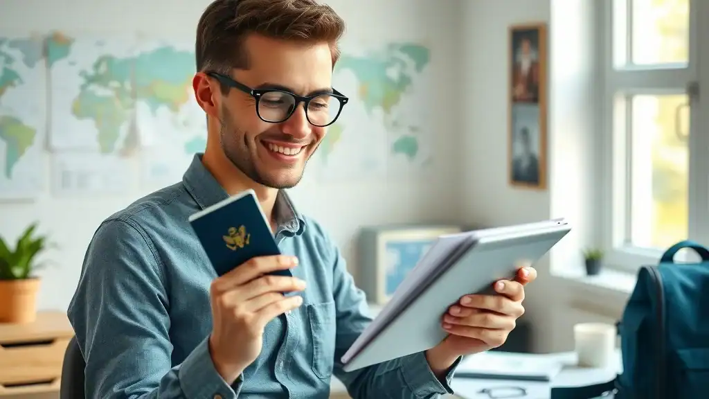 singapore traval preparation checklist digital tablet passport workspace travel accessories