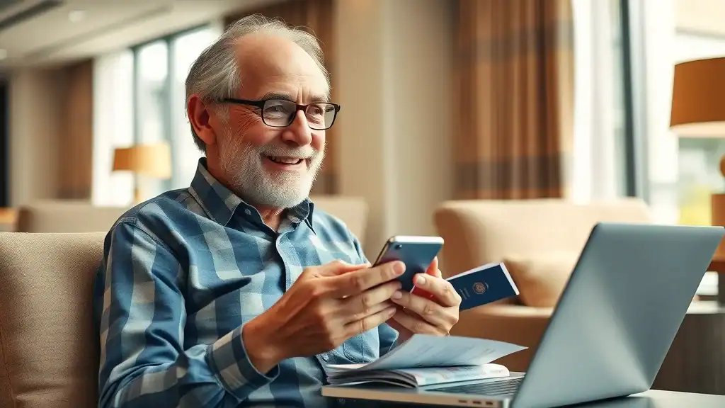 Modern accessible bus with elderly passengers seated on step-free electric bus; accessibility for seniors in southeast asia transportation