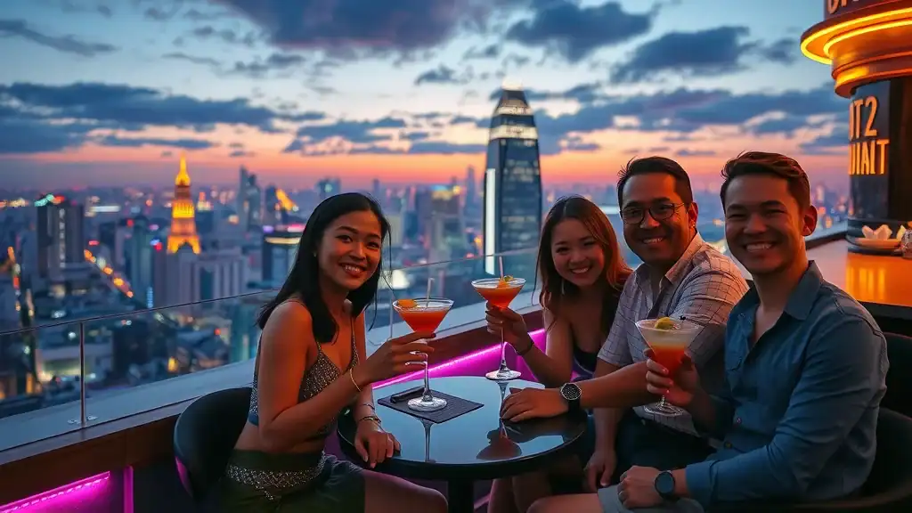 rooftop bar best areas of bangkok silom sathorn modern guest nightlife
