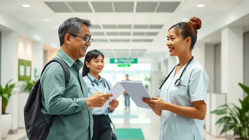 Modern Bangkok hospital for healthcare access Thailand travel safety