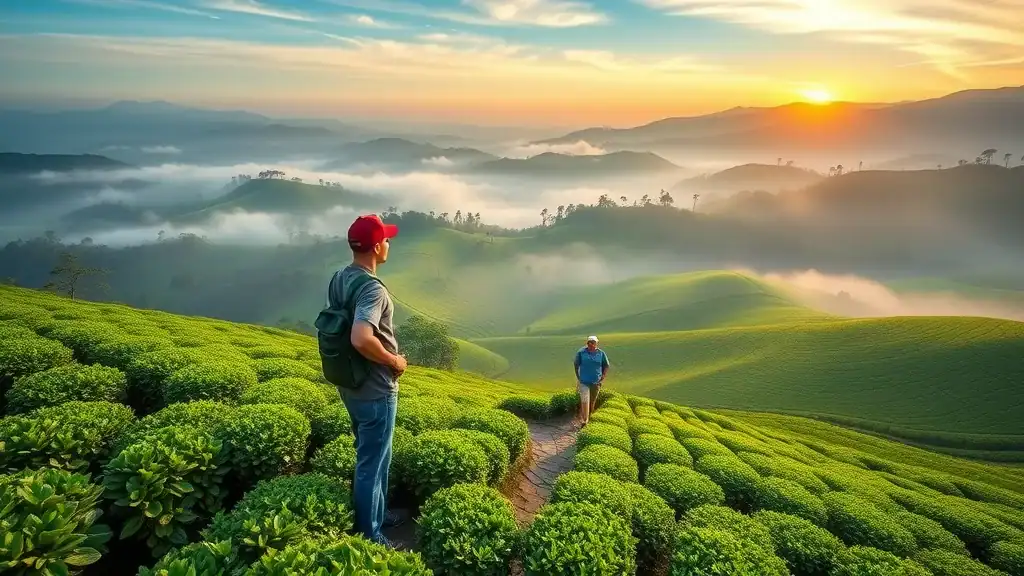 Cameron Highlands tea plantation landscape — tea trails and scenic views for malaysia itinerary for 7 days