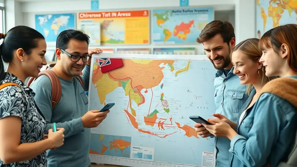 Curious travelers, seniors among them, mapping out Southeast Asia multi-country trip to make the most of visa requirements